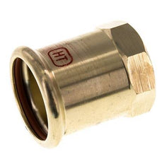 Press Fitting - 15mm Female & Rp 1/2'' - Copper alloy