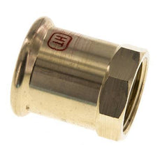 Press Fitting - 15mm Female & Rp 1/2'' - Copper alloy