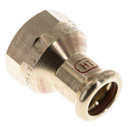 Press Fitting - 15mm Female & Rp 3/4'' Female - Copper alloy
