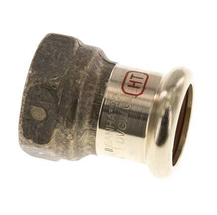 Press Fitting - 22mm Female & Rp 3/4'' Female - Copper alloy