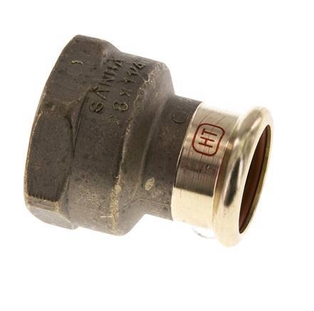 Press Fitting - 28mm Female & Rp 1-1/4'' Female - Copper alloy