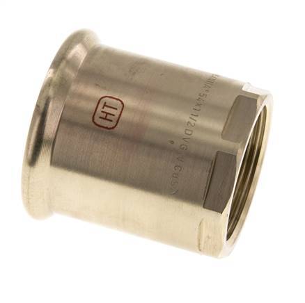 Press Fitting - 54mm Female & Rp 1-1/2'' Female - Copper alloy