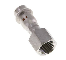 Press Fitting - 15mm Female & Rp 1/2'' Female - Stainless Steel