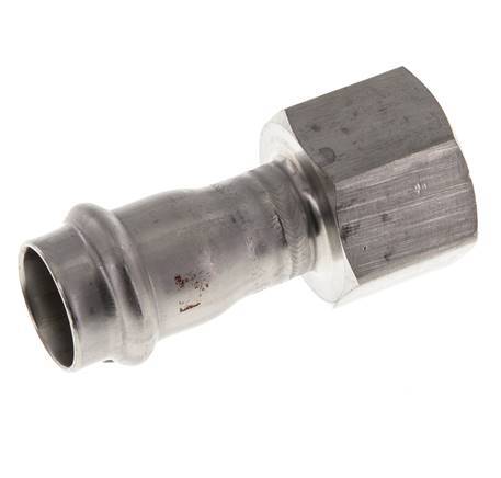 Press Fitting - 18mm Female & Rp 3/4'' Female - Stainless Steel