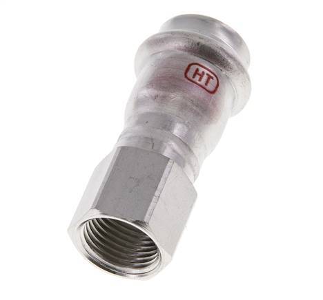 Press Fitting - 22mm Female & Rp 1/2'' Female - Stainless Steel