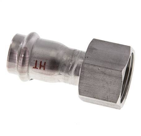 Press Fitting - 22mm Female & Rp 1'' Female - Stainless Steel