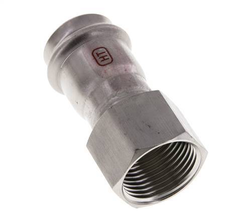 Press Fitting - 28mm Female & Rp 1'' Female - Stainless Steel