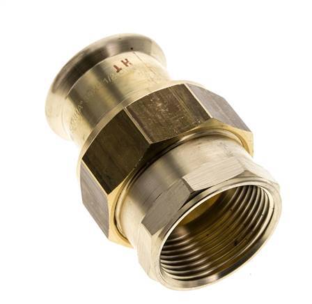 Union Press Fitting - 35mm Female & Rp 1-1/4'' Female - Copper alloy Flat Sealing
