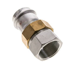 Union Press Fitting - 42mm Female & Rp 1-1/2'' Female - Stainless Steel Flat Sealing