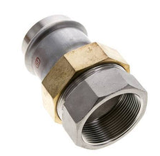 Union Press Fitting - 54mm Female & Rp 2'' Female - Stainless Steel Flat Sealing