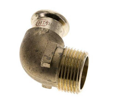 90deg Elbow Press Fitting - 22mm Female & R 1'' Male - Copper alloy