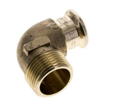 90deg Elbow Press Fitting - 22mm Female & R 1'' Male - Copper alloy
