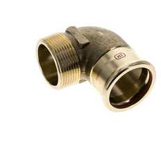 90deg Elbow Press Fitting - 42mm Female & R 1-1/2'' Male - Copper alloy