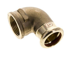 90deg Elbow Press Fitting - 22mm Female & Rp 3/4'' Female - Copper alloy