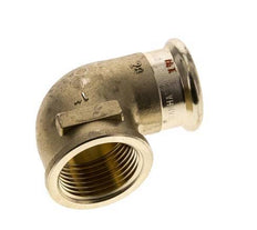 90deg Elbow Press Fitting - 28mm Female & Rp 1'' Female - Copper alloy