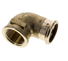 90deg Elbow Press Fitting - 28mm Female & Rp 1'' Female - Copper alloy