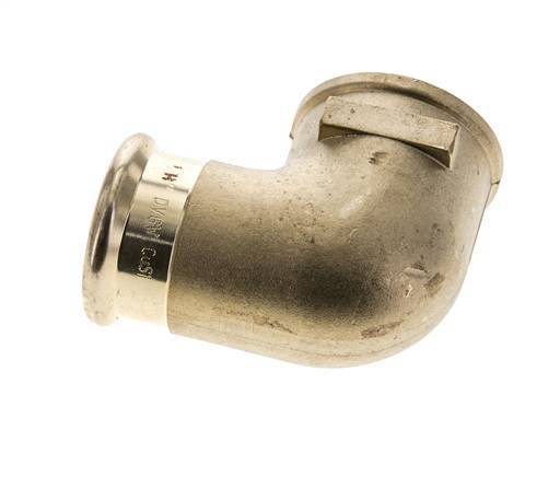 90deg Elbow Press Fitting - 35mm Female & Rp 1-1/4'' Female - Copper alloy