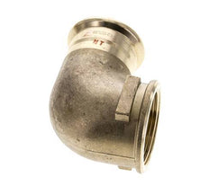 90deg Elbow Press Fitting - 42mm Female & Rp 1-1/2'' Female - Copper alloy