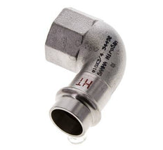 90deg Elbow Press Fitting - 18mm Female & Rp 3/4'' Female - Stainless Steel