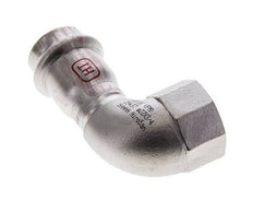 90deg Elbow Press Fitting - 22mm Female & Rp 3/4'' Female - Stainless Steel