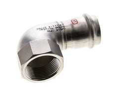 90deg Elbow Press Fitting - 35mm Female & Rp 1-1/4'' Female - Stainless Steel