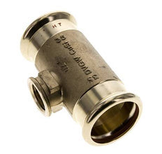 Tee Press Fitting - 35mm Female & Rp 1/2'' Female - Copper alloy