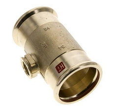 Tee Press Fitting - 54mm Female & Rp 1/2'' Female - Copper alloy