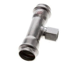 Tee Press Fitting - 28mm Female & Rp 1/2'' Female - Stainless Steel