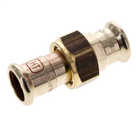 Union Press Fitting - 18mm Female - Copper alloy Flat Sealing