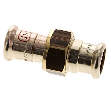 Union Press Fitting - 18mm Female - Copper alloy Flat Sealing