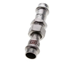 Union Press Fitting - 15mm Female - Stainless Steel Flat Sealing