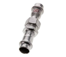 Union Press Fitting - 15mm Female - Stainless Steel Flat Sealing