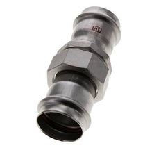 Union Press Fitting - 42mm Female - Stainless Steel Flat Sealing
