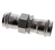 Union Press Fitting - 42mm Female - Stainless Steel Flat Sealing