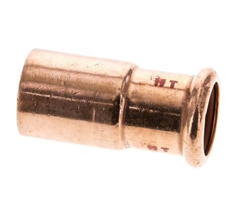 Press Fitting - 22mm Female & 28mm Male - Copper alloy