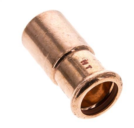 Press Fitting - 22mm Female & 28mm Male - Copper alloy