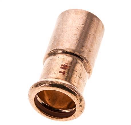 Press Fitting - 22mm Female & 28mm Male - Copper alloy