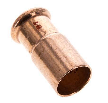 Press Fitting - 22mm Female & 28mm Male - Copper alloy
