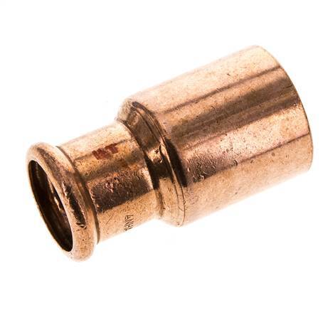 Press Fitting - 28mm Female & 42mm Male - Copper alloy