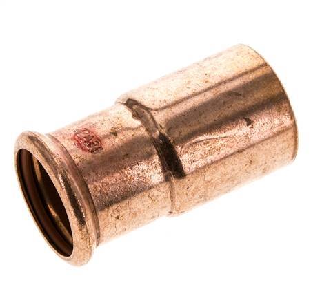 Press Fitting - 35mm Female & 42mm Male - Copper alloy