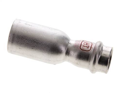 Press Fitting - 18mm Female & 28mm Male - Stainless Steel