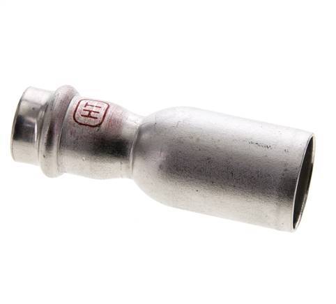 Press Fitting - 18mm Female & 28mm Male - Stainless Steel