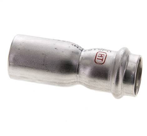 Press Fitting - 22mm Female & 28mm Male - Stainless Steel