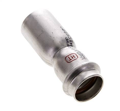 Press Fitting - 22mm Female & 28mm Male - Stainless Steel