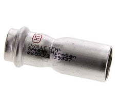 Press Fitting - 22mm Female & 28mm Male - Stainless Steel
