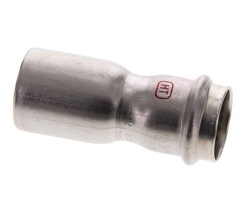 Press Fitting - 28mm Female & 35mm Male - Stainless Steel