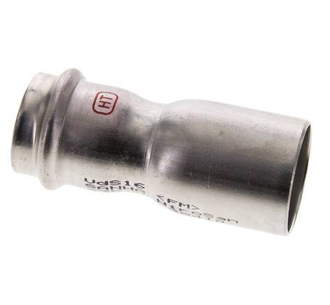 Press Fitting - 28mm Female & 35mm Male - Stainless Steel