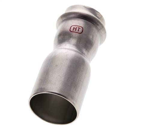 Press Fitting - 28mm Female & 35mm Male - Stainless Steel