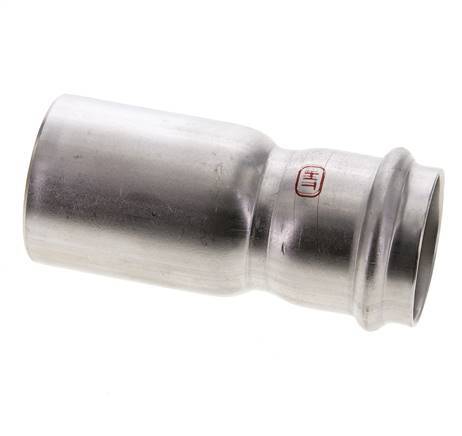 Press Fitting - 35mm Female & 42mm Male - Stainless Steel