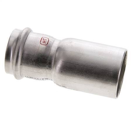 Press Fitting - 35mm Female & 42mm Male - Stainless Steel